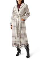Carrie Double Faced Wool Fringe Coat